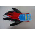 Polyester Shell Nitrile Sandy Coated Safety Work Gloves (N3401)